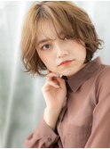 ふわカールでフレンチカジュアルミディヘアn古河20代30代40代