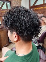 ラボーテイサミヘアーイースト(La.beaut'e ISAMI HAIR EAST)&nbsp;ダークアッシュカルマパーマベリーショート〈理容室〉東浦和