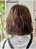 プードルパーマスパイラルパーマボブパーマウェーブ奥東 巧真