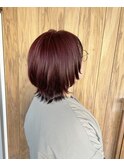 ショートウルフ×レッドブラウン
