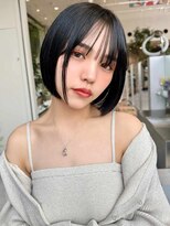 イメチェン前髪小顔ボブ_銀座