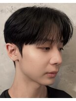 ノラ ヘアーサロン(NORA HAIR SALON)&nbsp;韓国シースルーマッシュ黒髪マッシュカルマパーマダウンパーマ