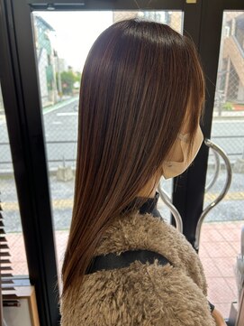 エルプラスヘアー 平尾店(L+hair) （20代）ナチュラルロング【トリートメントでくせ毛改善】