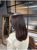 シンプルなのに洗練された透明感カラー／髪質改善トリートメント