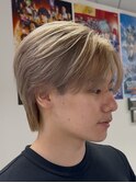 ミルクティーシースルーラウンドマッシュ