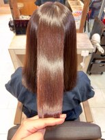 ヘアリゾート粋 ティガ 池袋店(tiga)&nbsp;質感再生カラー/艶髪ストレート/美髪/艶髪/ピンクブラウン