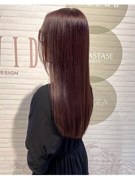 ヘアーデザイン ビビッド(HAIR DESIGN VIVID) ピンクベージュ/艶カラー/艶髪/暖色系カラー/大人カラー