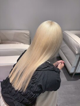 ベレーザ 渋谷(BELEZA) 16471ブリーチ&ダブルカラー金髪ホワイトブロンドレイヤー