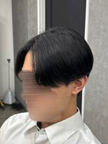 フイ 新宿3丁目(Hui)&nbsp;フェザーパーマ/グレーブルーカラー／刈り上げショートパンク