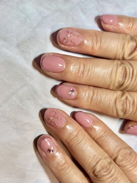 ヘアーアンドネイル キ アンティ(Hair&Nail Ki anty) ミラーリボンネイル