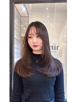 ラボヌールヘアーレーヴ 池袋店(La Bonheur hair reve)&nbsp;ミディアムレイヤー/ブラウンベージュ/韓国風/佐藤