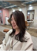 オリーブグレーレイヤーロング12.15