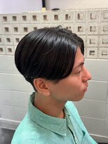 エクファ ヘア リゾート 大津 瀬田店(ex-fa hair resort)&nbsp;ミルクティーブロンド/ダークブルー/デジタルパーマ/大津/瀬田