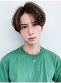 眉毛ワックス×韓国風センターパート好印象