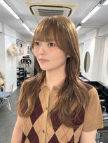 アオ(AO。)&nbsp;ハッシュカット/顔周りレイヤー/オリーブカラー/オリーブ