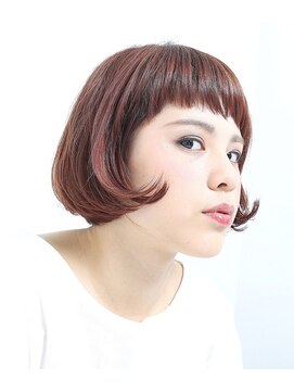 エトワール(Etoile HAIR SALON) 大人のシンプルピンクボブ【Etoile南区城南町】