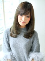 アフロート ディル(AFLOAT D'L)&nbsp;【AFLOAT D'L表参道 】ナチュラルレイヤーひし形セミロングヘア