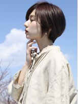 アンド ソラ(＆ SORA) 【SALON& 本部】ピンクカラーひし形シルエットのショートボブ
