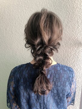 ヘアセットサロン アッシュ 神戸三宮(Ash) きれいめ抜け感＋編みおろし