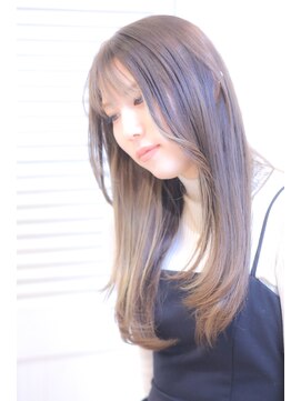 クオン(Hair Design Cuon) 束感シースルーフェザーバング