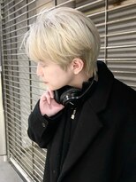 アルバム 渋谷パルコ(ALBUM) ワンホンブロンド_束感ショートツーブロックマッシュ_ba382441