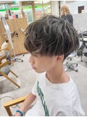 マッシュショート/ハイライトパーマ/韓国風マッシュ