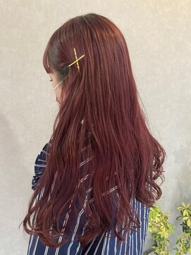 ガーデンヨコハマ(GARDEN YOKOHAMA) 暖色カラー　ピンク　ラベンダー　チェリー　韓国風　ロング