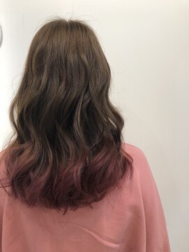 ルッソ チアロ(Lusso chiaro) 裾カラー☆ピンクブラウン/30代40代50代