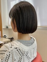 レクタ(recta)&nbsp;大人30代40代白髪ぼかし切りっぱなしナチュラルボブ