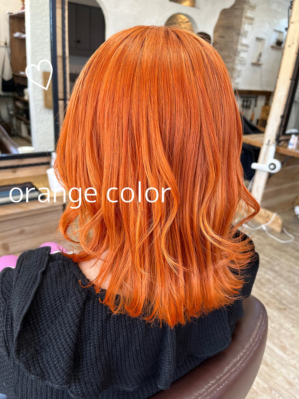 ◯派手髪！！オレンジカラー！：L211701874｜ヘアーチェリーコーク