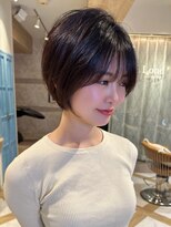 ロンド ストラーダ 心斎橋(Lond strada)&nbsp;ショート×ハイライト白髪ぼかし×シアーカラー[心斎橋]