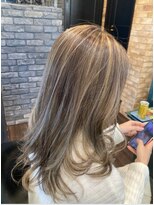 モナン 海老名(Monan)&nbsp;ハイライトカラー/白髪ぼかし/ミルクティーベージュ/3Dカラー