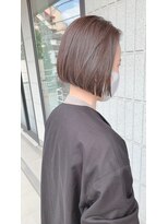 ロシェ 横浜店(loche)&nbsp;前髪なし前下がりぱつっとボブ×美髪メルティカラー[横浜駅]