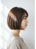 30代40代50代ミニボブ内巻きボブ透明感カラー髪質改善白髪染め