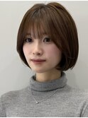 ボブタッセルボブ似合わせカット顔まわりカット