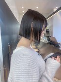 ミニウルフレイヤーカット顔周りカット前髪カット韓国ボブ/横浜