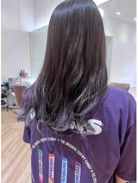 コワファースト  させぼ五番街店(COIFF1RST) 裾カラー×ラベンダー