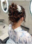 浴衣ヘア/心斎橋ヘアセット