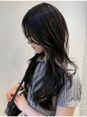 ハッシュカット/レイヤーカット ナチュラルカラー