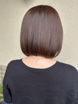 オウルヘアー(Owl hair) 前下がりボブ/大人ボブ/アッシュベージュ/白髪染め