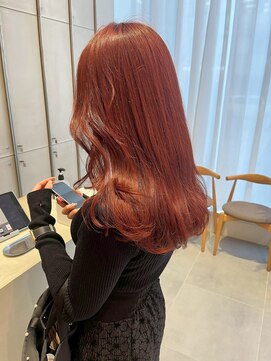 ガリカ 横浜(Gallica) オレンジベージュ×レイヤーカット