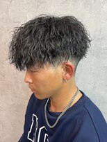 エルマーク 梅田(L-MARK) ツイストスパイラル/メンズ/学割/アップバング/センターパート