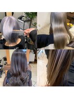 お~るうぇいず(always) ケアブリーチ筋感ハイライトホワイトカラー特集グレージュ