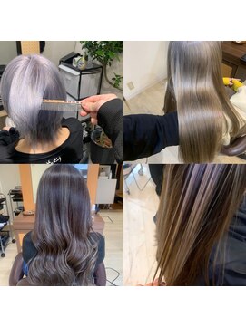 お~るうぇいず(always) ケアブリーチ筋感ハイライトホワイトカラー特集グレージュ