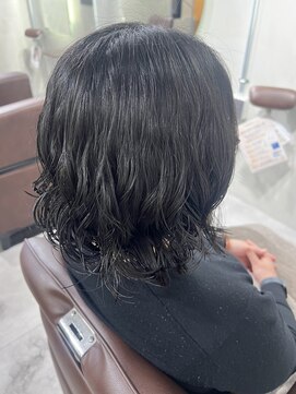 アカヒゲ 新札幌店(AKAHIGE) 伸ばし途中にもおすすめ！ゆるふわコテ巻き風パーマ