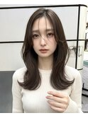 2wayバング×ミディアムロング