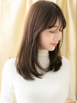カバーヘア ブリス 志木南口駅前店(COVER HAIR bliss)&nbsp;グレージュブラウン韓国風前下がりハッシュカット30代40代325Z