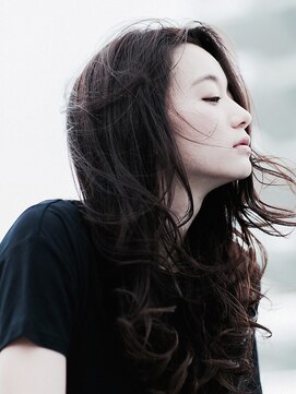 ネロ ヘアサロン ネイビー 渋谷(NERO HAIRSALON NAVY) モーブカラー抜け感ロング（シールエクステ）