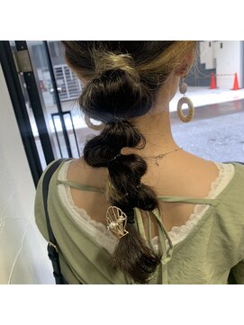 シェノン 西梅田(CHAINON) 前髪/レイヤーロング/レイヤーボブ/ヘアアレンジ/グレーベージュ