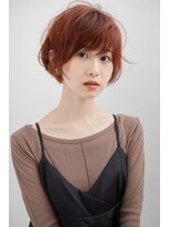 チャンプ 小阪店(Champ) 【Champ小阪】艶オレンジがイマドキ!丸みショートボブ
